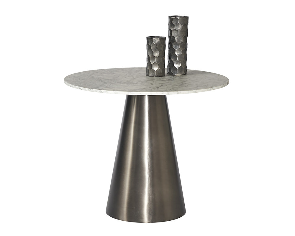 Damon Bistro Table - Gunmetal - 35.5"