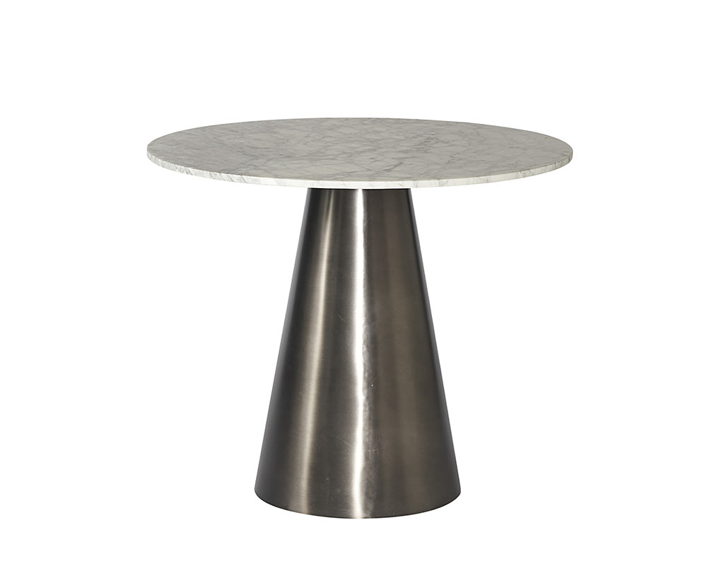 Damon Bistro Table - Gunmetal - 35.5"