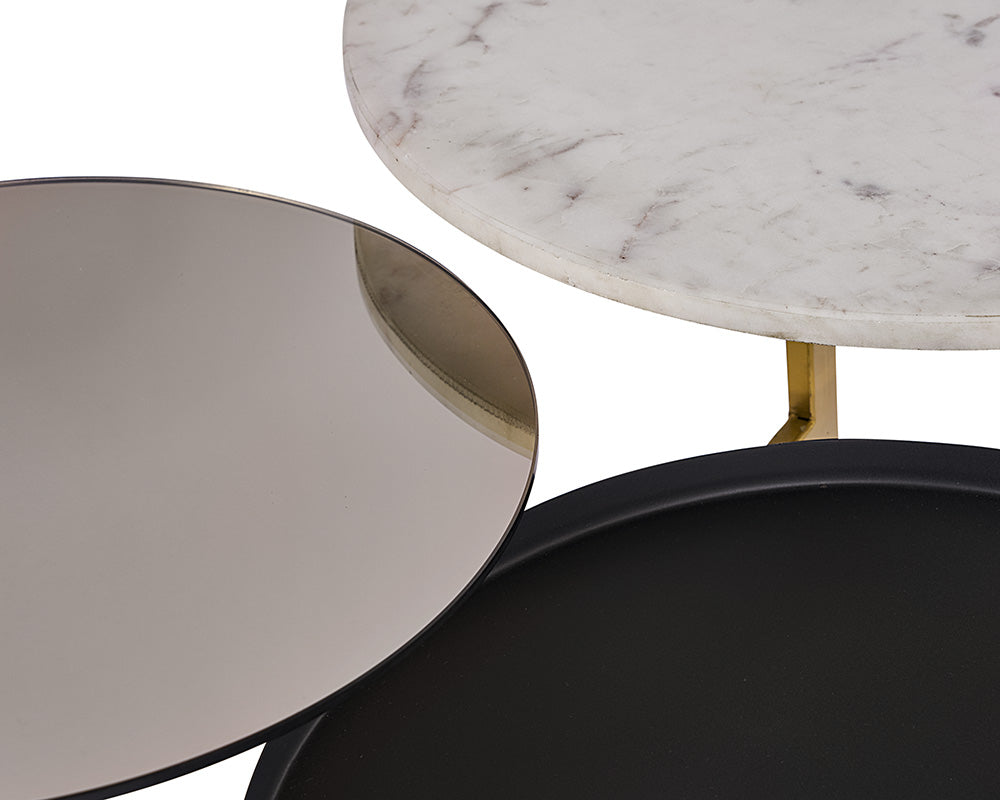 Diesel Coffee Table - Gunmetal / Smoke Gold Mirror