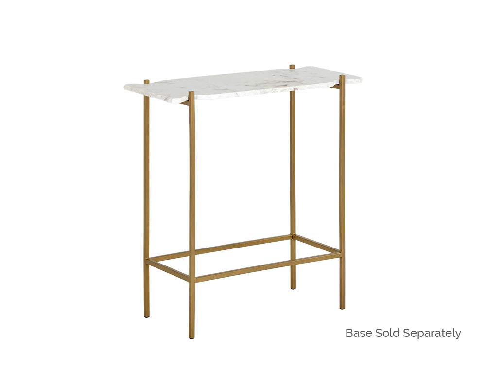 Revell Console Table Top - White Marble