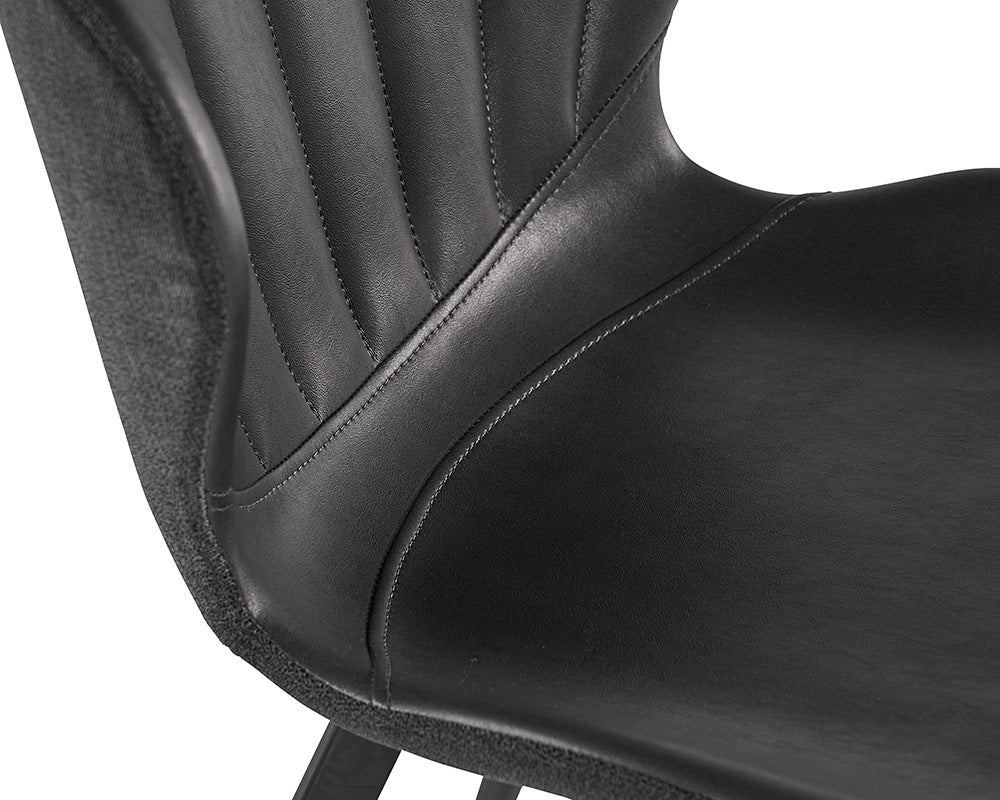 Arabella Dining Chair - Bravo Portabella / Polo Club Kohl Grey