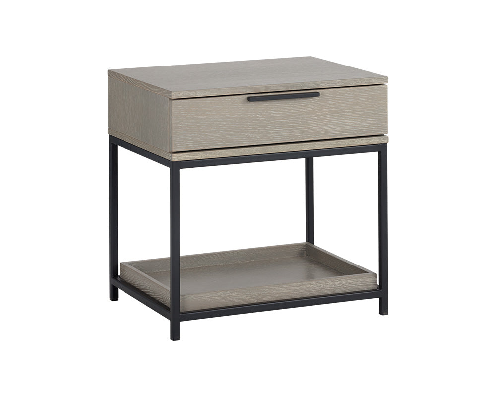 Rebel Nightstand - Black - Taupe