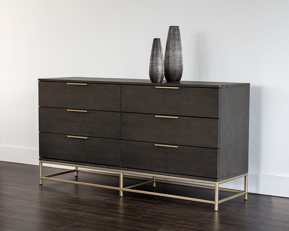 Rebel Dresser - Small - Gold - Charcoal Grey