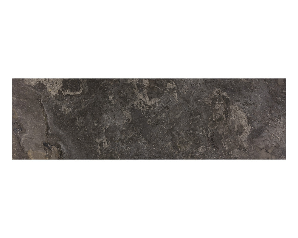 Stamos Sideboard - Black - Grey Marble / Charcoal Grey