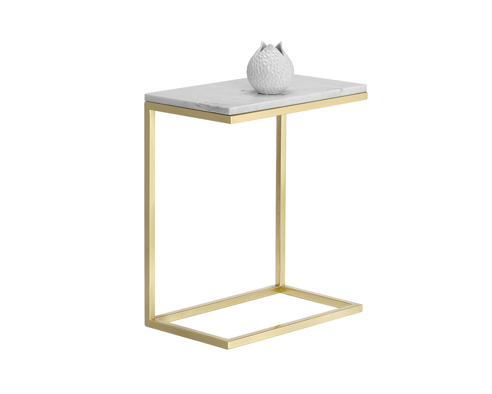 Amell End Table - White