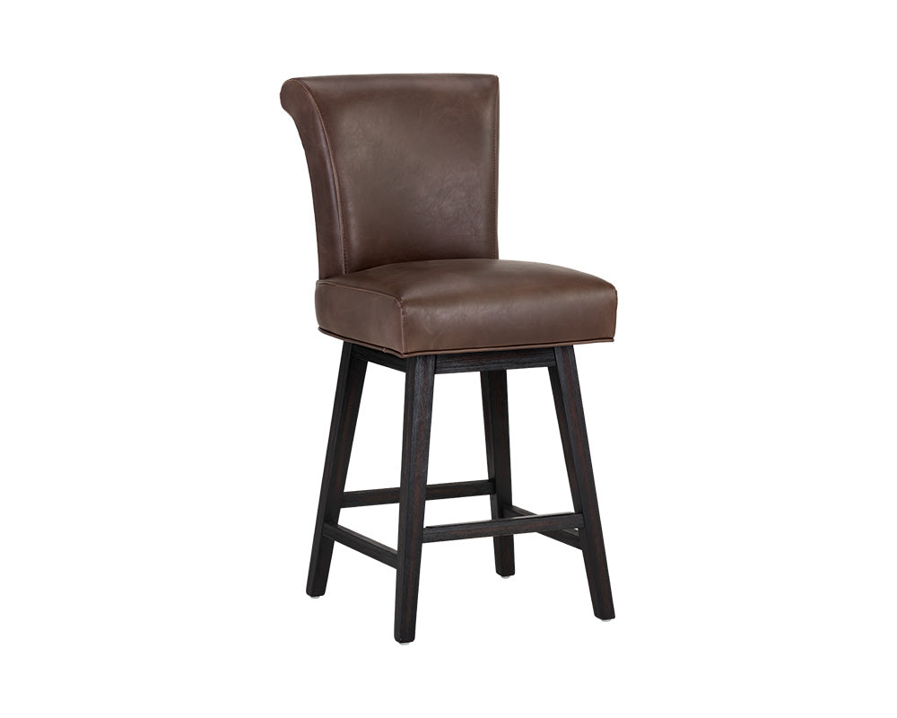 Hamlet Swivel Counter Stool - Havana Dark Brown