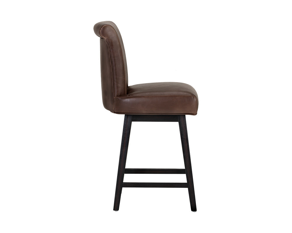 Hamlet Swivel Counter Stool - Havana Dark Brown