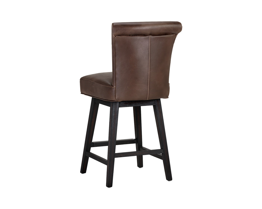 Hamlet Swivel Counter Stool - Havana Dark Brown