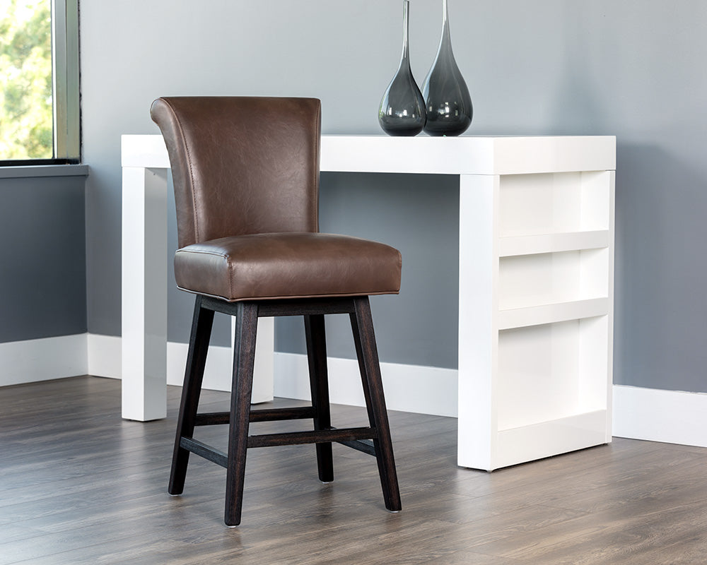 Hamlet Swivel Counter Stool - Havana Dark Brown