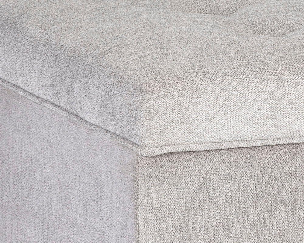 Tucker Storage Ottoman - Polo Club Stone