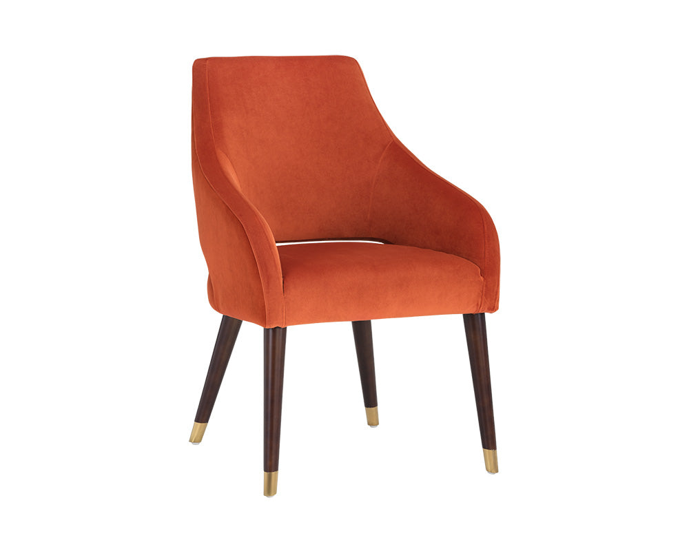 Adelaide Dining Armchair - Autumn Orange