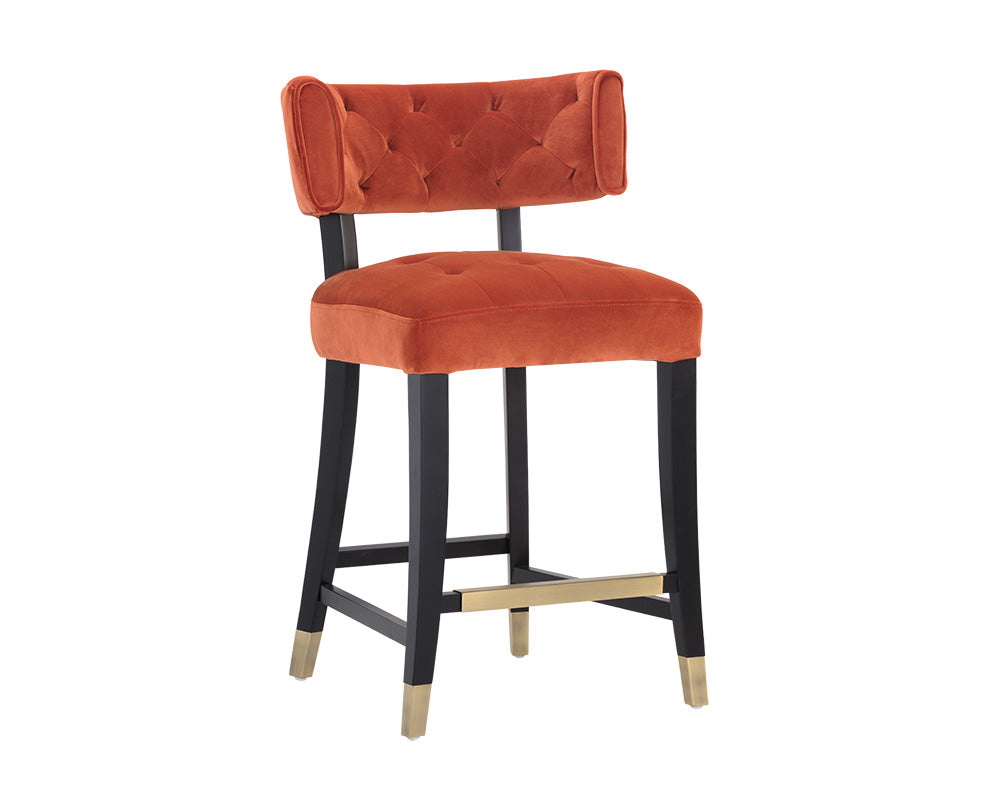 Tatum Counter Stool - Autumn Orange