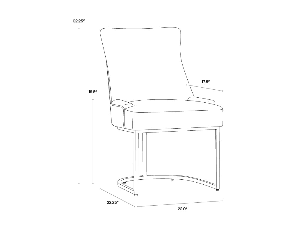 Florence Dining Chair - Abbington Black