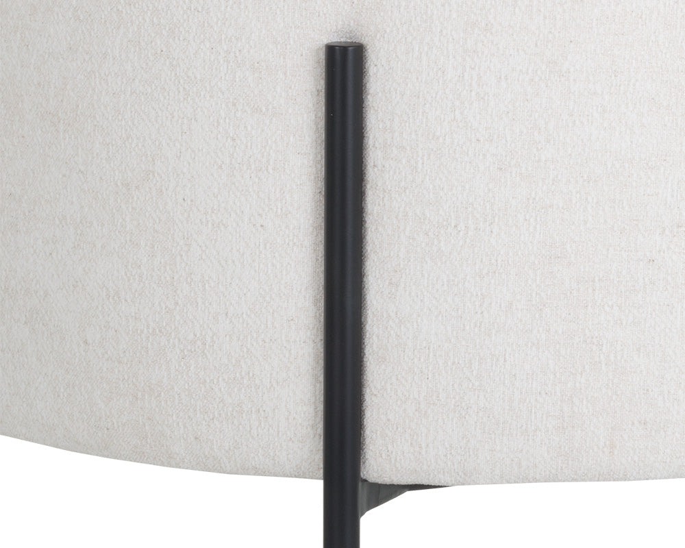 Richie Lounge Chair - Black - Eclipse White