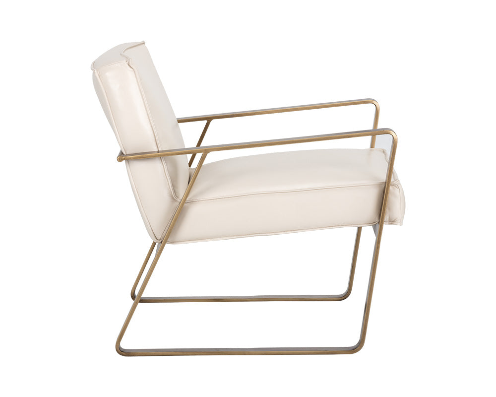 Kristoffer Lounge Chair - Vintage Vanilla Leather