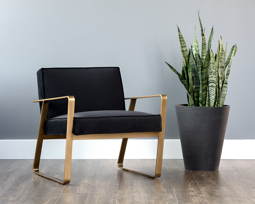 Kristoffer Lounge Chair - Abbington Black