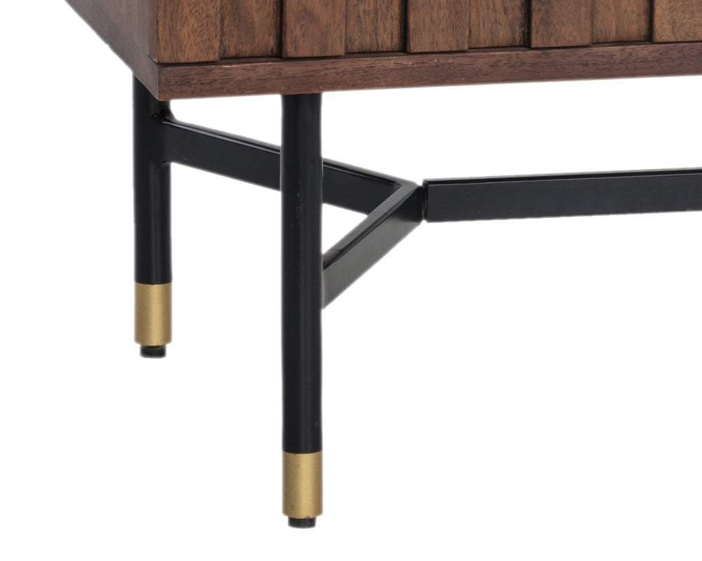 Wellington Nightstand - Black Marble
