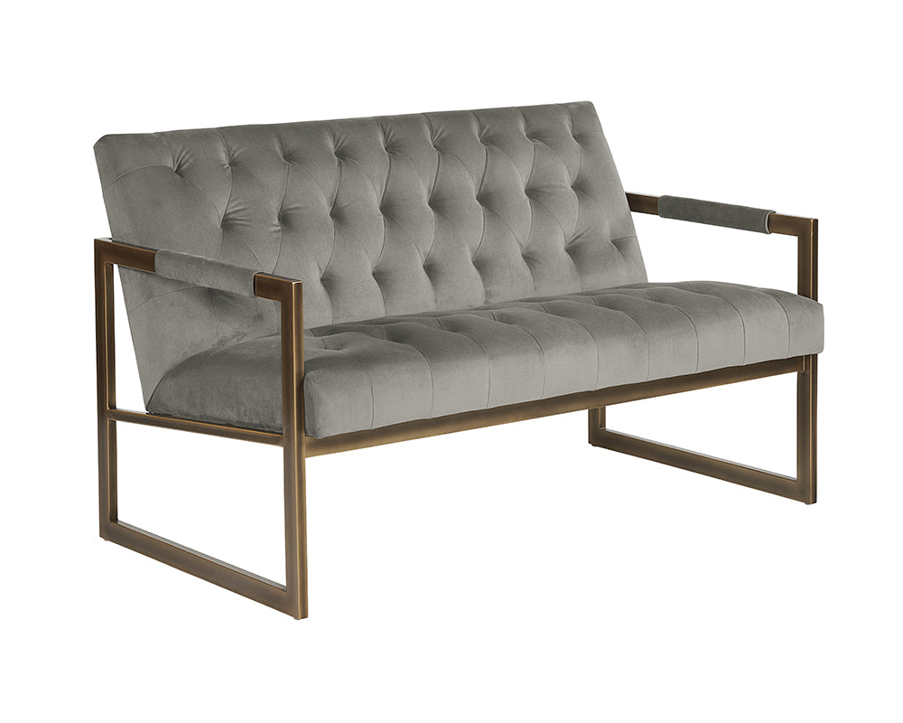 Monde 2 Seater Lounge Chair - Antonio Charcoal