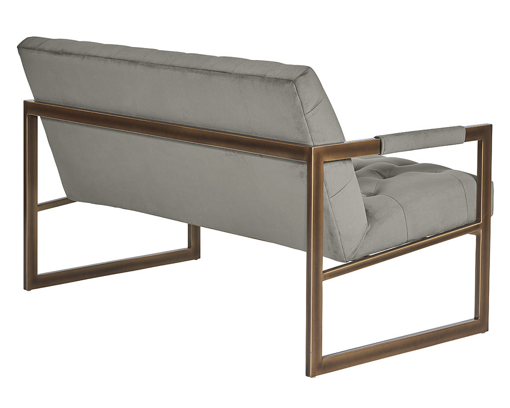 Monde 2 Seater Lounge Chair - Antonio Charcoal