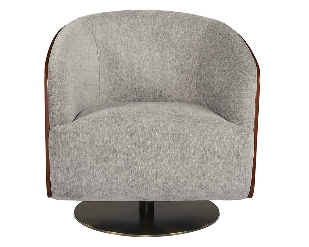 Arnelle Swivel Lounge Chair - Polo Club Stone