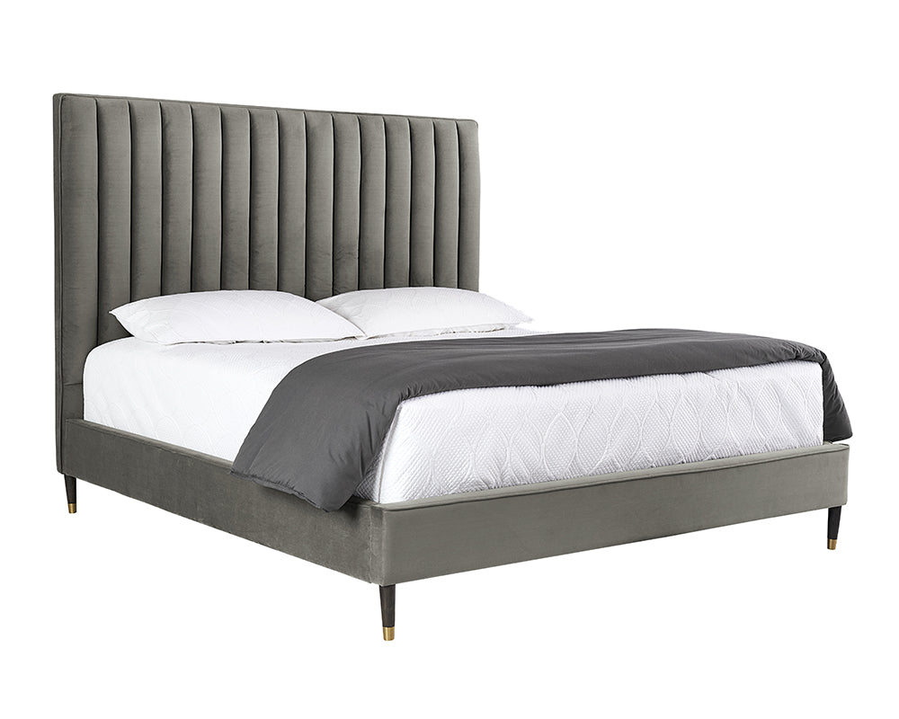 Yosi Bed - King - Antonio Charcoal