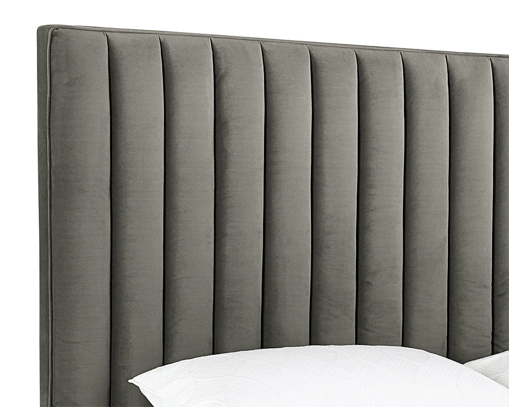 Yosi Bed - King - Antonio Charcoal