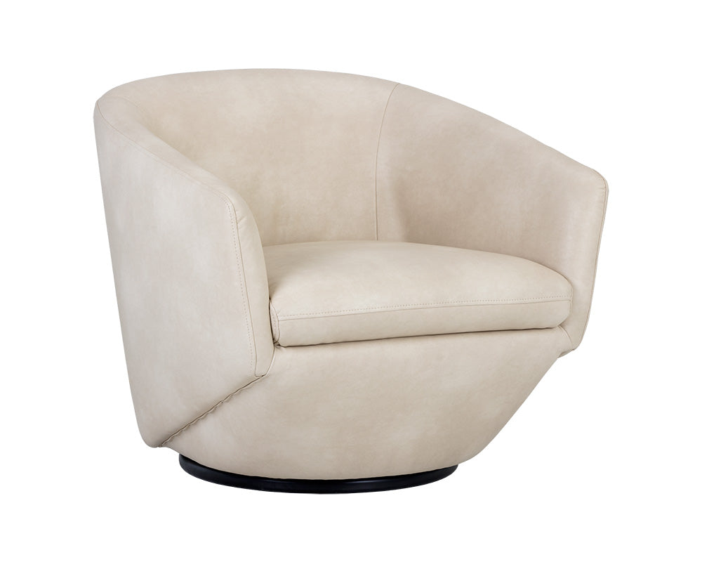 Treviso Swivel Lounge Chair - Bravo Cream