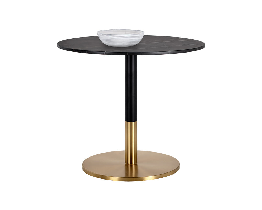Massie Bistro Table - Black Marble - 35.5"