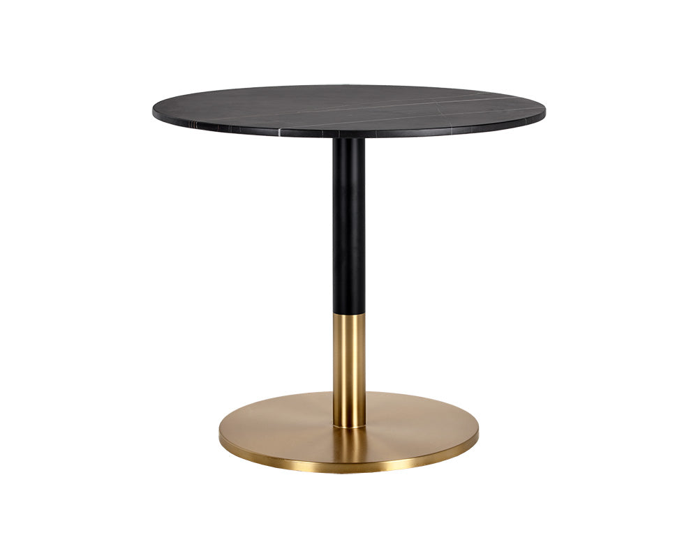 Massie Bistro Table - Black Marble - 35.5"