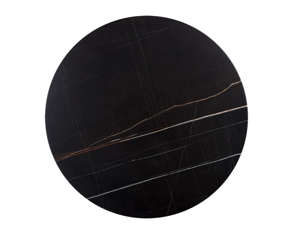 Massie Bistro Table - Black Marble - 35.5"
