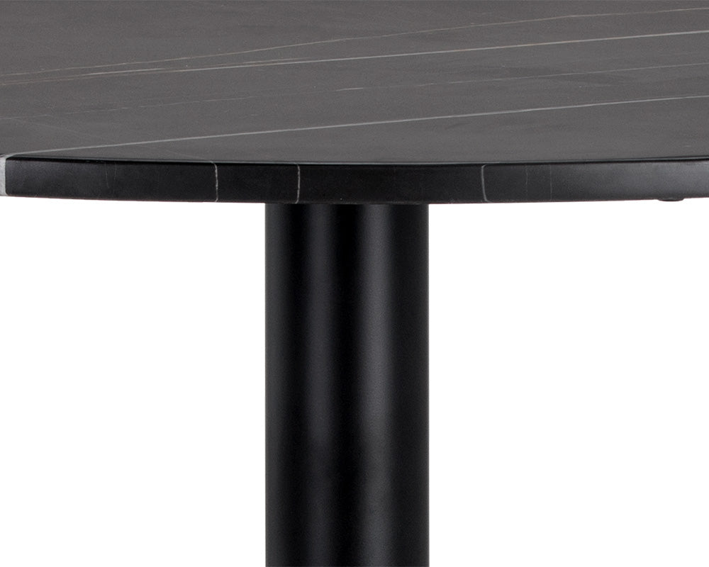 Massie Bistro Table - Black Marble - 35.5"