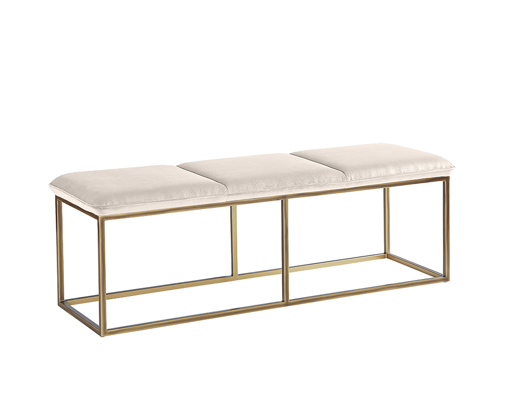 Alley Bench - Burnished Brass - Piccolo Prosecco