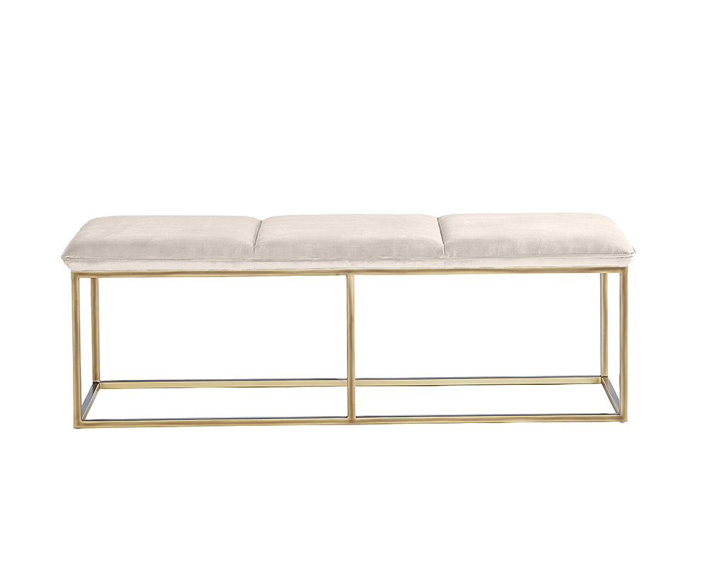 Alley Bench - Burnished Brass - Piccolo Prosecco