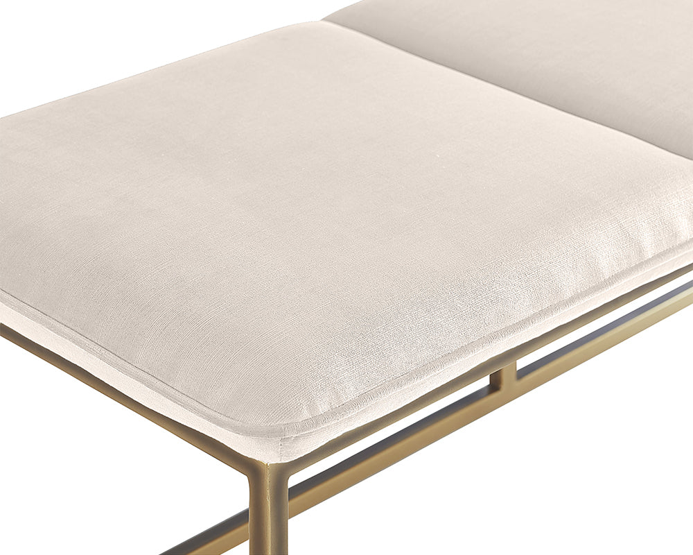 Alley Bench - Burnished Brass - Piccolo Prosecco