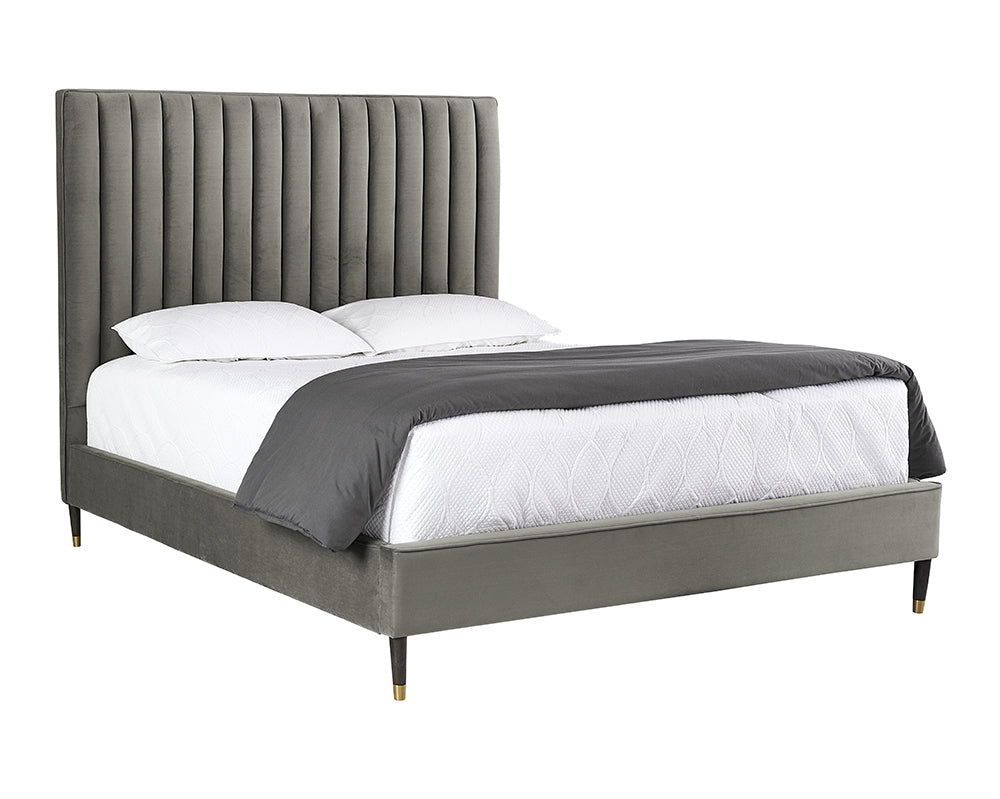 Yosi Bed - Queen - Antonio Charcoal