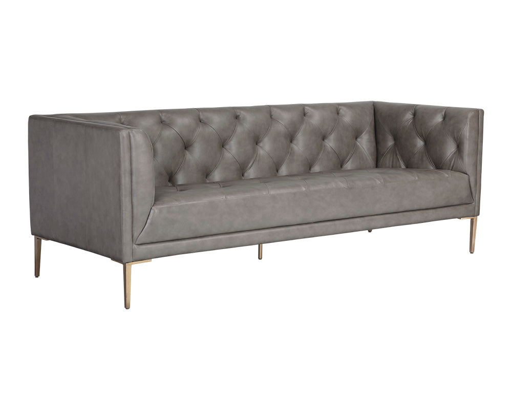 Westin Sofa - Vintage Steel Grey Leather
