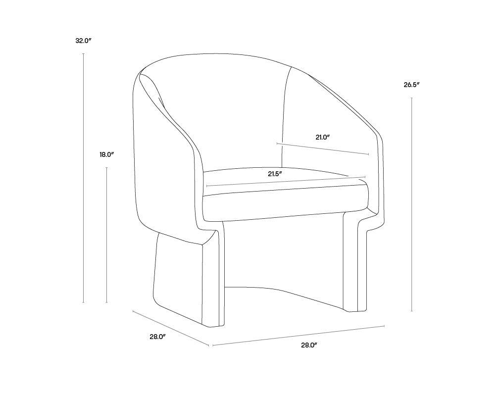 Lauryn Lounge Chair - Danny Navy