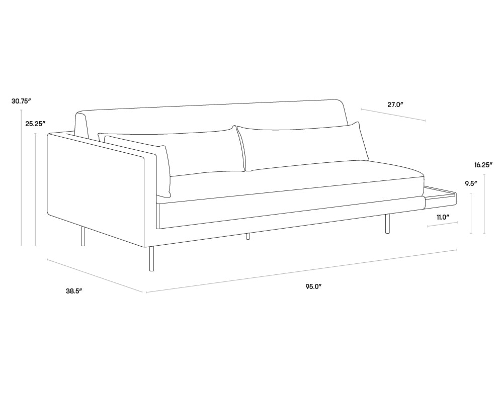 Kalani Sofa - Danny Light Grey