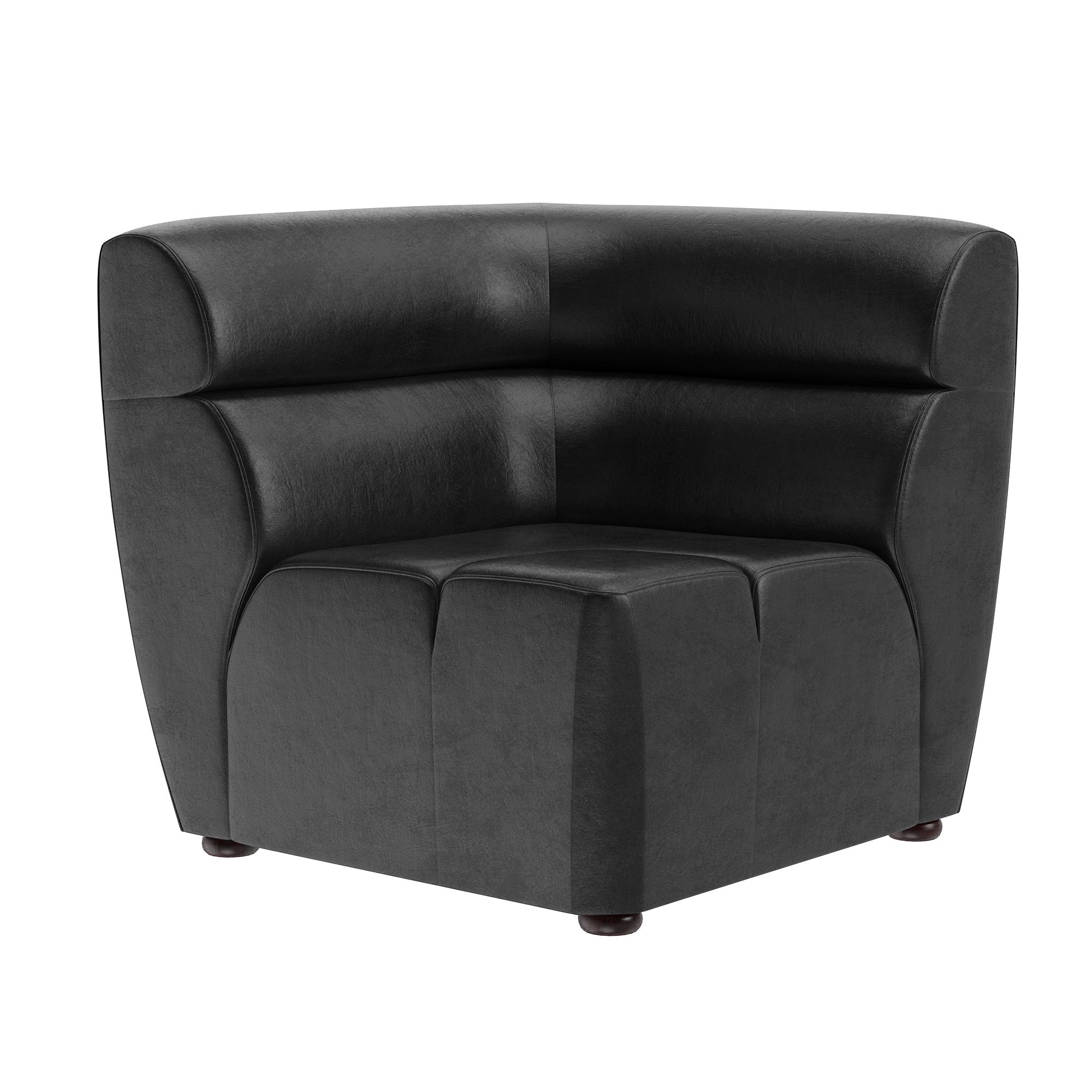 Cornell Modular - Corner Chair - Coal Black - Urban Manor