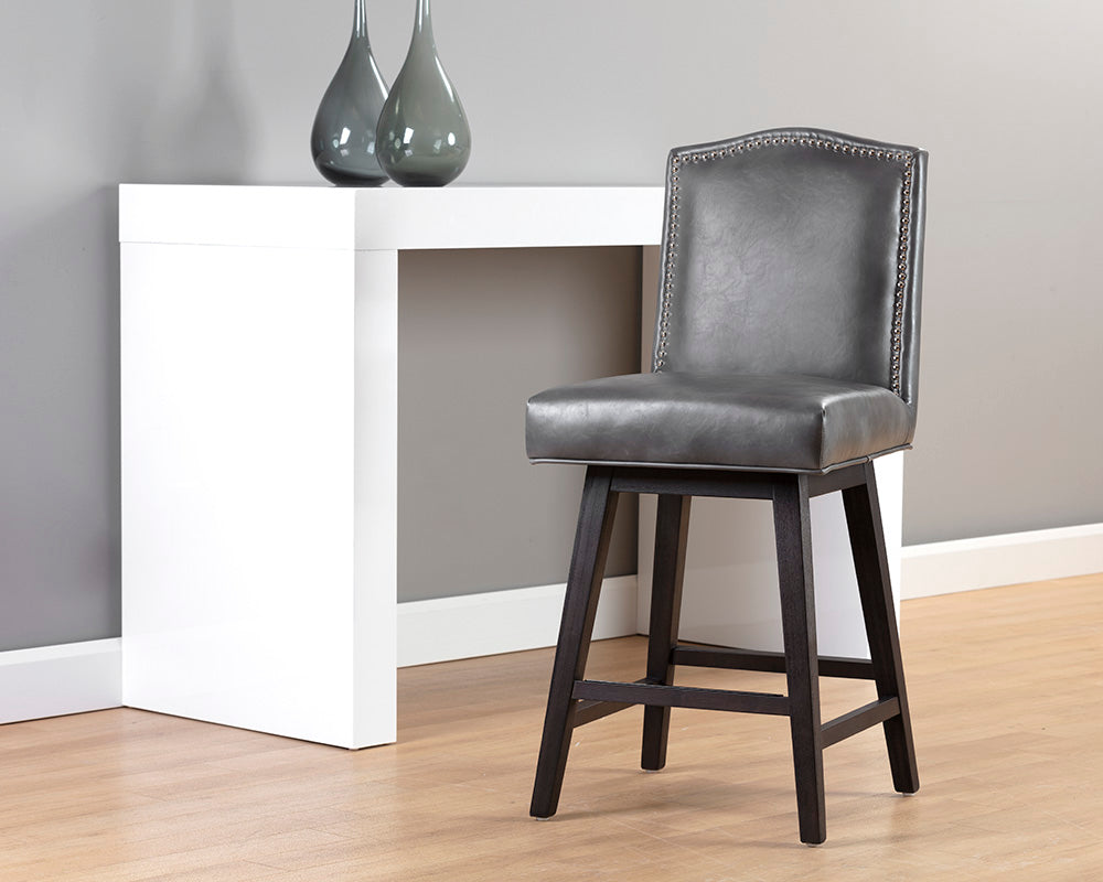 Maison Swivel Counter Stool - Overcast Grey