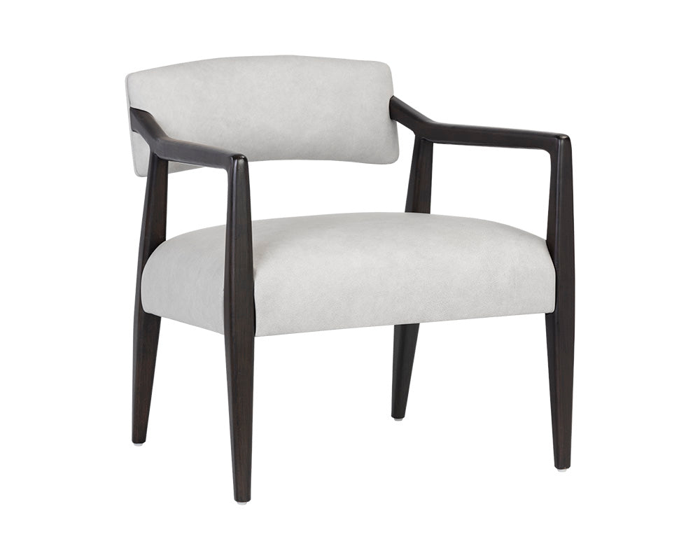 Keagan Lounge Chair - Saloon Light Grey Leather