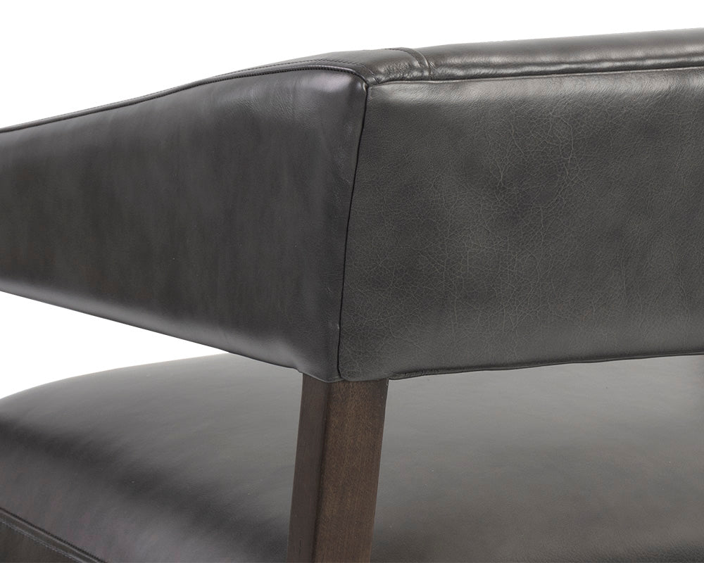 Carlyle Lounge Chair - Brentwood Charcoal Leather