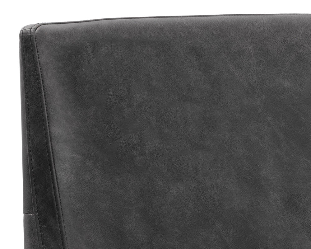 Elias Lounge Chair - Marseille Black Leather