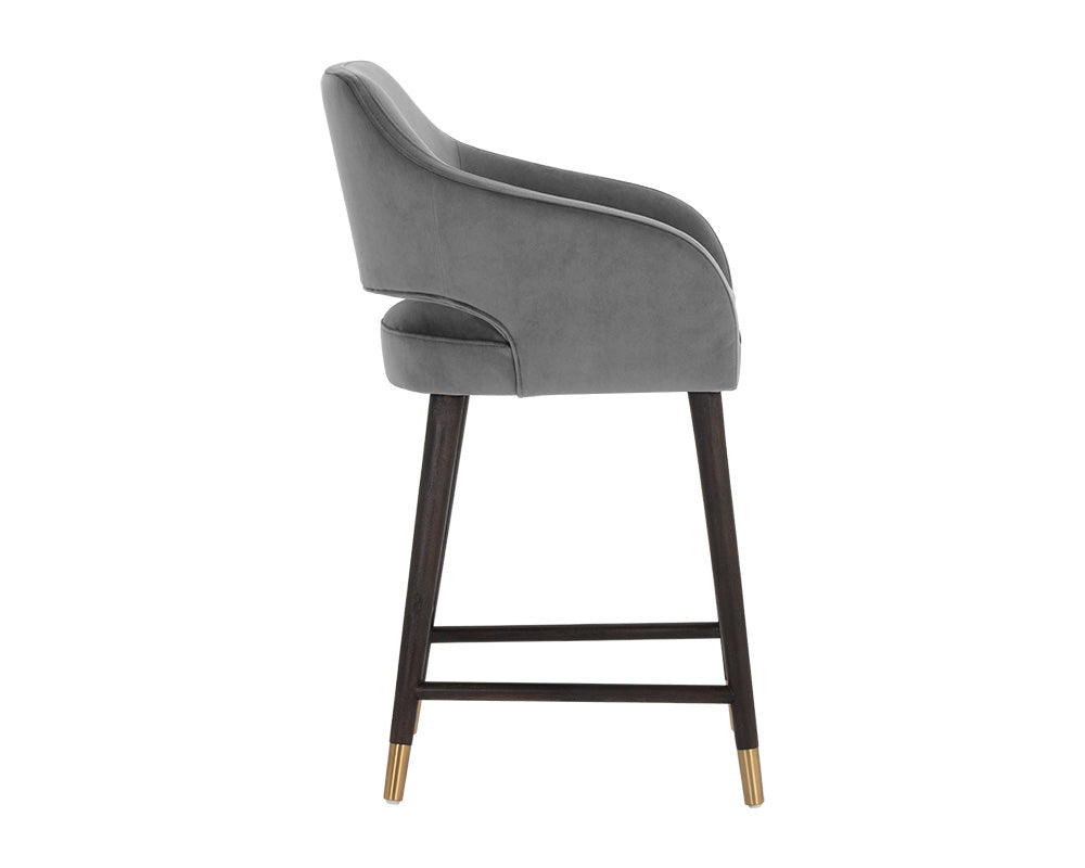 Adelaide Counter Stool - Alisa Dark Grey