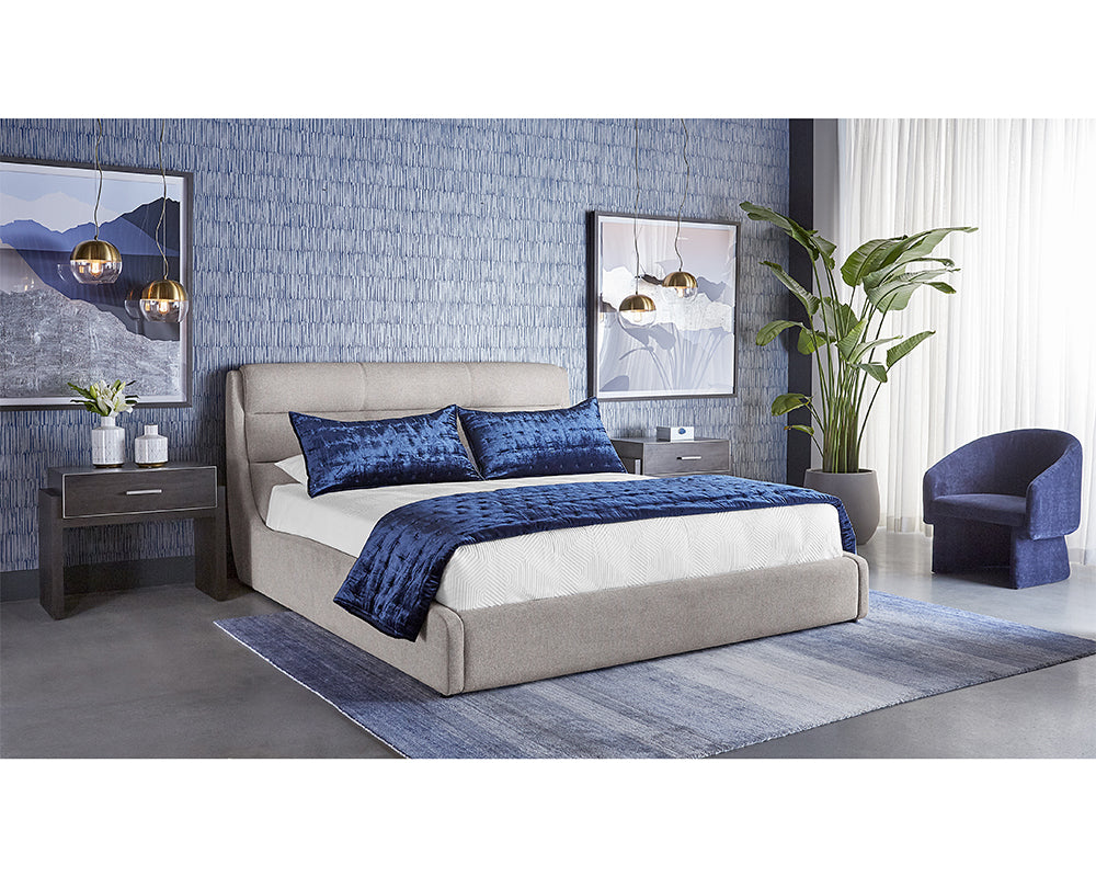 Senna Bed - King - Belfast Heather Grey