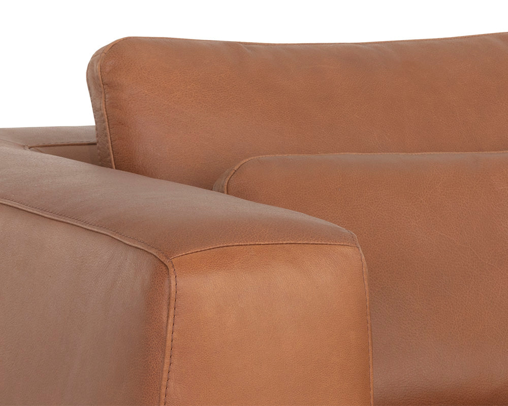 Burr Armchair - Behike Saddle Leather