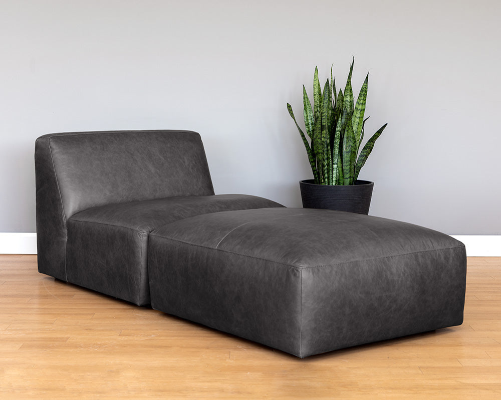 Watson Modular - Ottoman - Marseille Black Leather