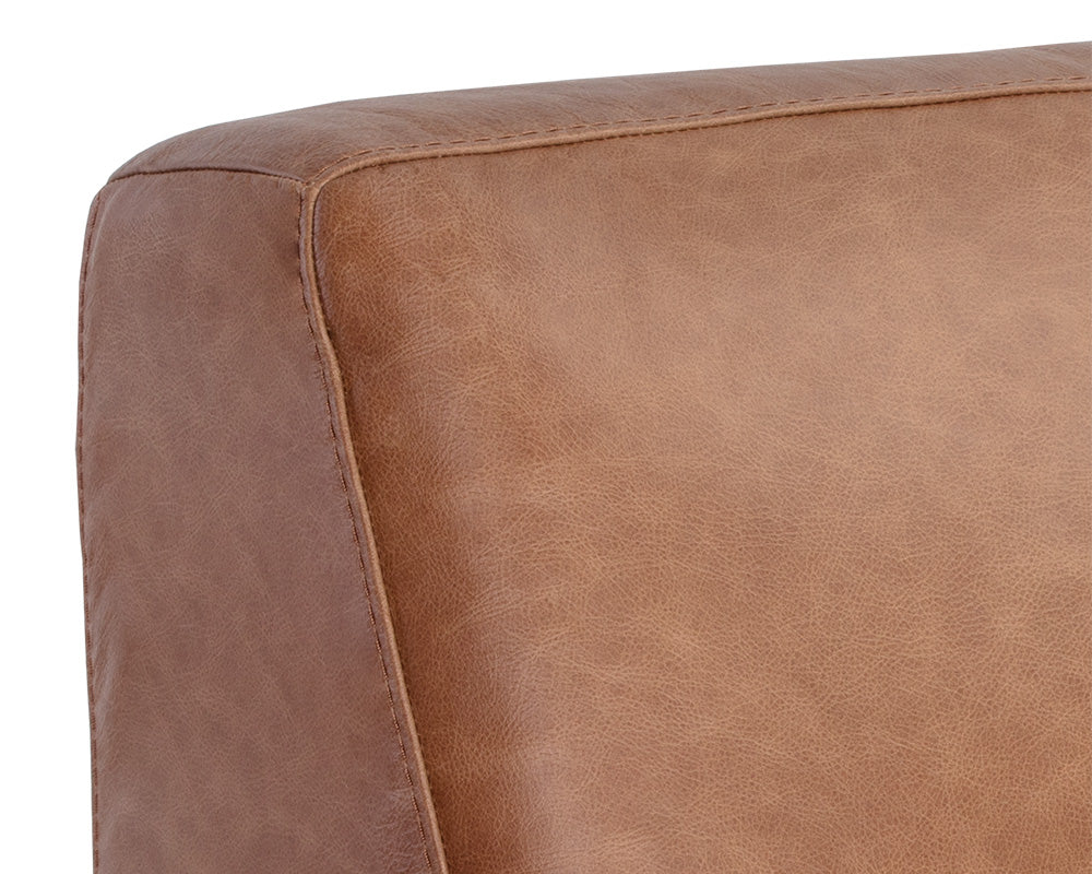 Watson Modular - Armless Chair - Marseille Camel Leather