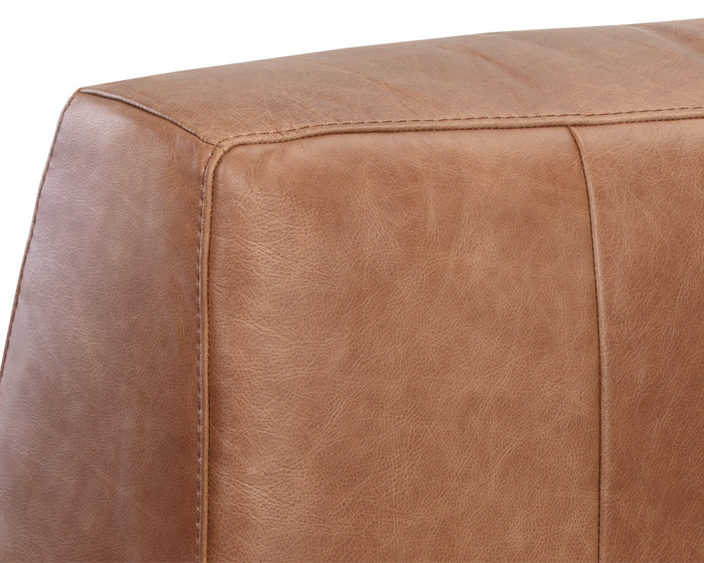 Watson Modular - Armless Chair - Marseille Camel Leather