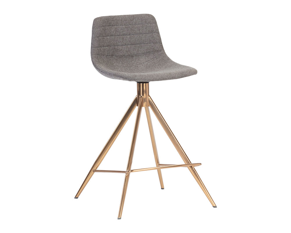 Andres Swivel Counter Stool - Belfast Koala Grey